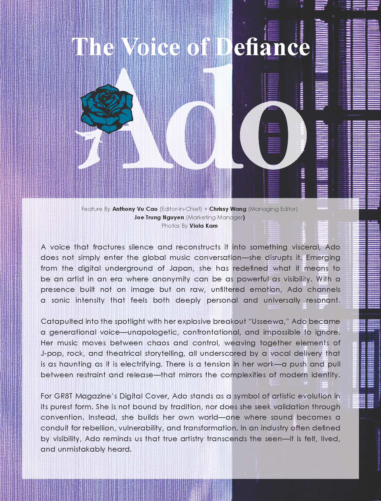GR8T Magazine | fashion, film, music, culture, and art